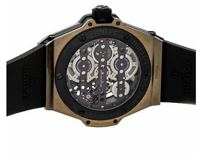 IMG_9081 Hublot Big Bang Meca-10 Mens watch Unisex Manual winding Yellow gold 414.MX.1138.RX Replica 4