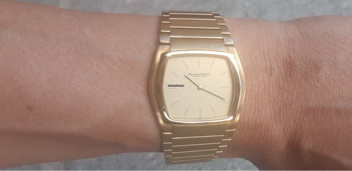 IMG_9081 IWC Da Vinci Mens watch Unisex Manual winding Yellow gold 9310 Replica 4