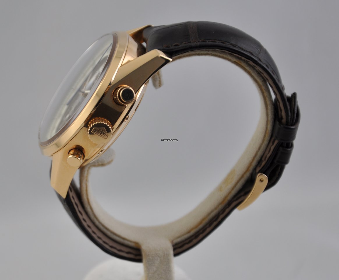 IMG_9081 TAG Heuer Carrera Mikrograph Mens watch Unisex Automatic Rose gold CAR5040 Replica 4