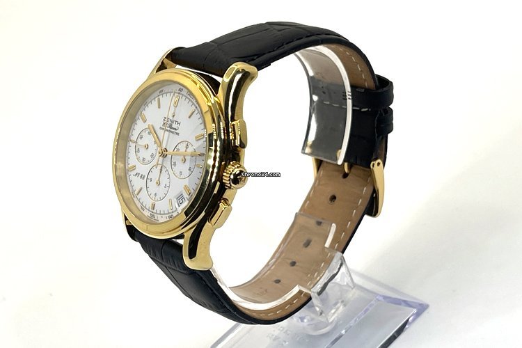 IMG_9081 Zenith El Primero Chronograph Mens watch Unisex Automatic Yellow gold 30.0220.400 Replica 4