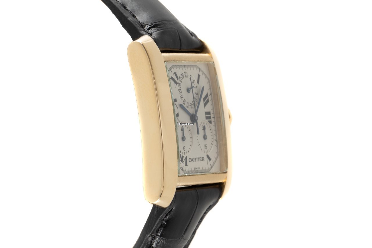 IMG_9081 Cartier Tank Francaise Mens watch Unisex Quartz Yellow gold 1830 Replica 4