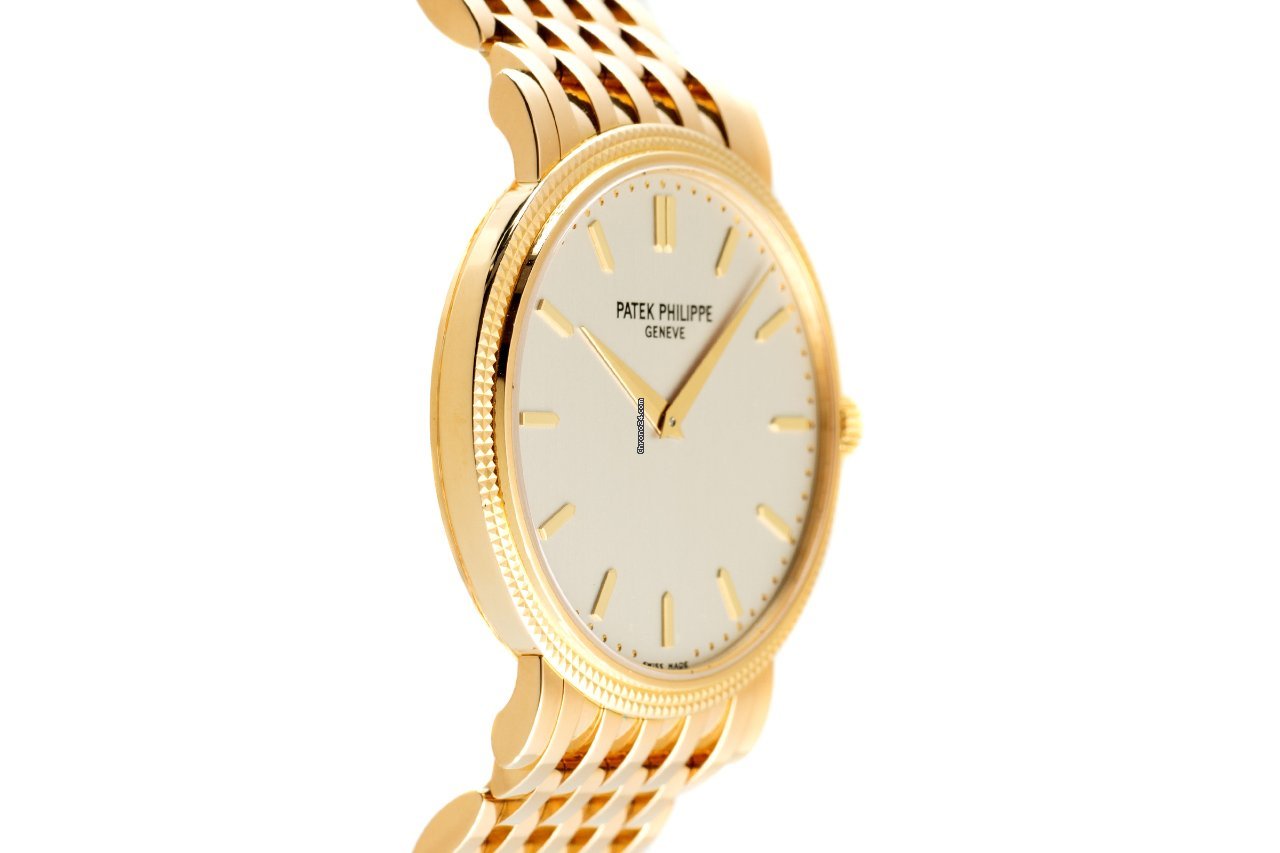 Patek Philippe Calatrava Mens watch Unisex Manual winding Yellow gold 5120 1J-001 Replica 4