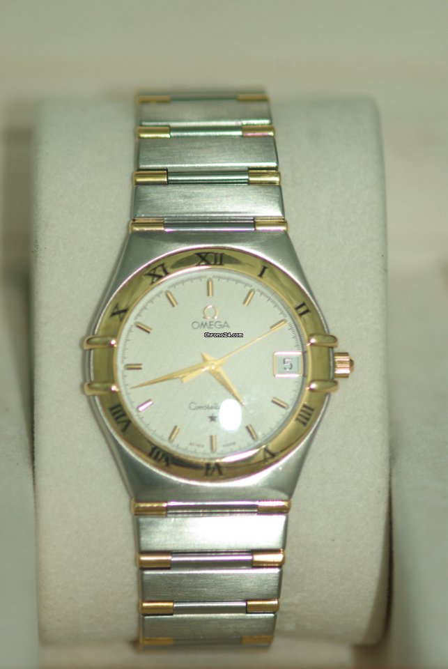IMG_9081 Omega Constellation Mens watch Unisex Quartz Gold Steel 1312.30 Replica 4