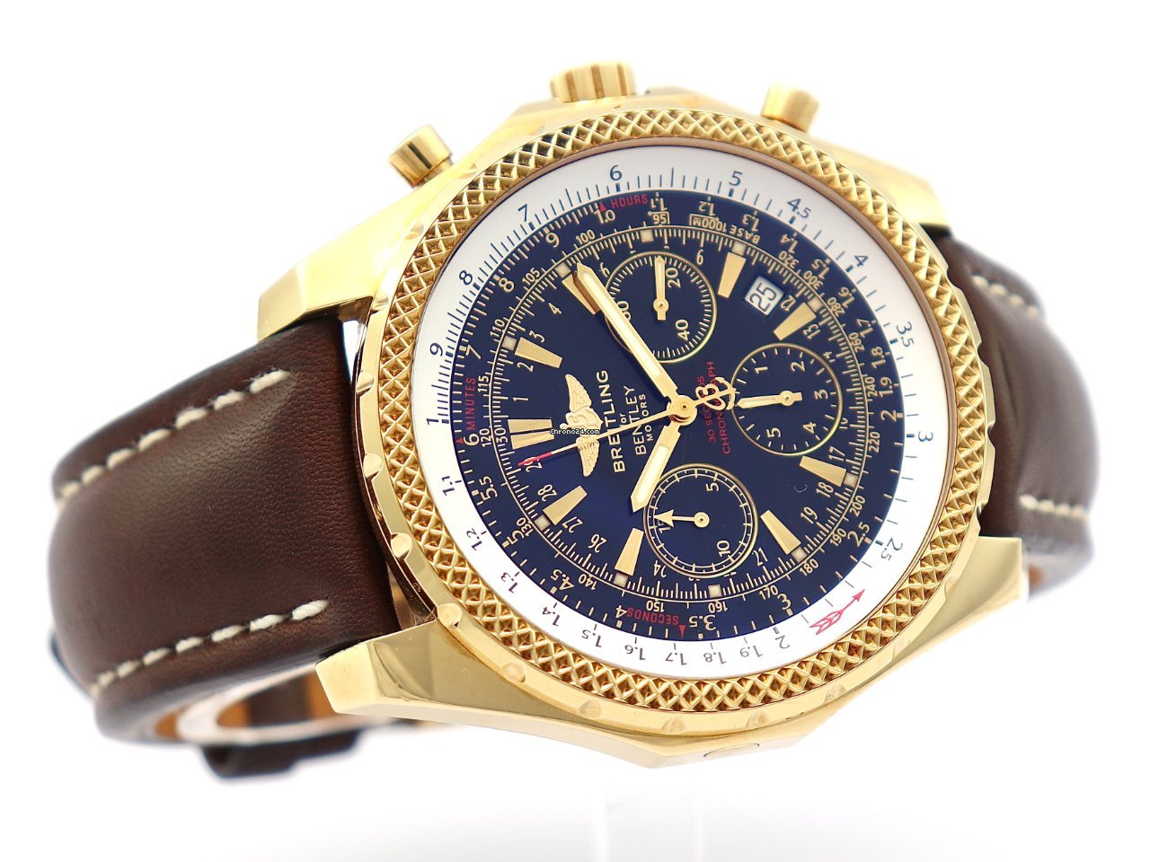 IMG_9081 Breitling Bentley Motors Mens watch Unisex Automatic Yellow gold K25362 Replica 4