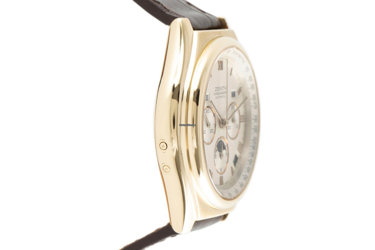 IMG_9081 Zenith El Primero Chronomaster Mens watch Unisex Automatic Yellow gold 30.0160.418 Replica 4