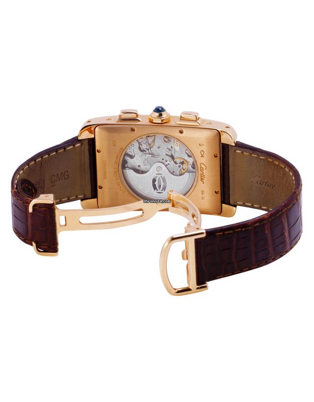 Cartier Tank Americaine Mens watch Unisex Automatic Yellow gold W2609356 Replica 4