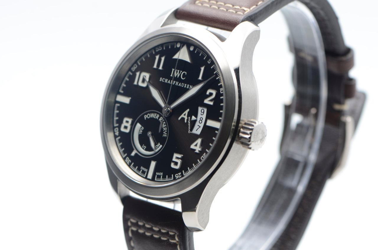 IMG_9081 IWC Pilot Mens watch Unisex Automatic White gold IW320102 Replica 4
