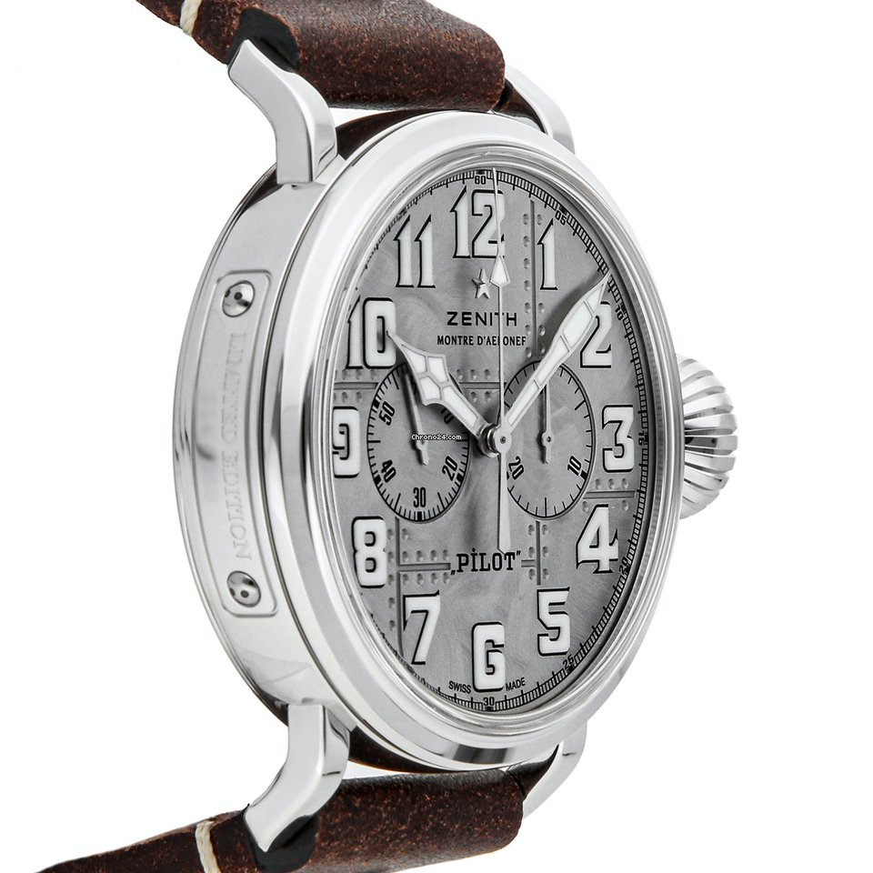 IMG_9081 Zenith Pilot Mens watch Unisex Automatic Silver 05.2430.4069 17.I011 Replica 4
