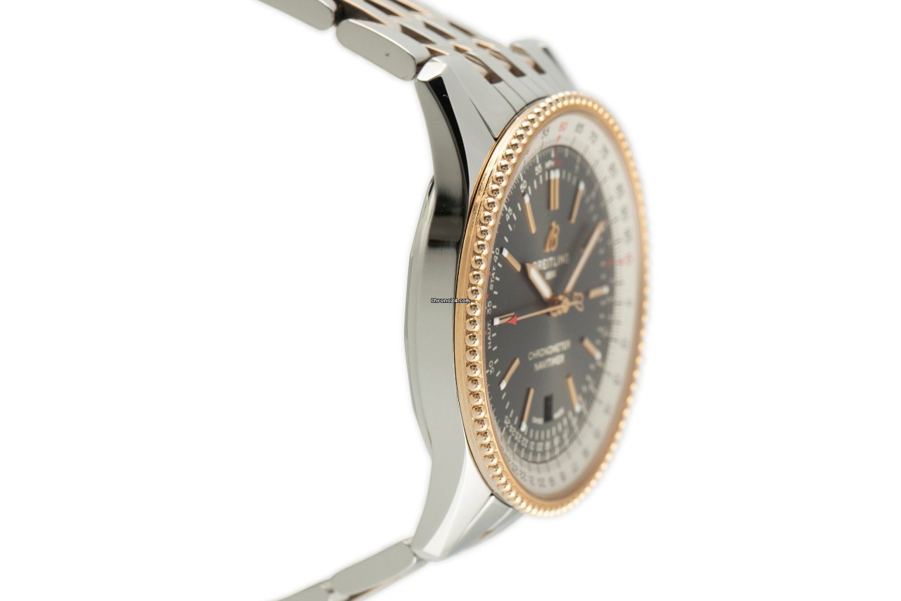 Breitling Navitimer Mens watch Unisex Automatic Gold Steel U17326 Replica 4
