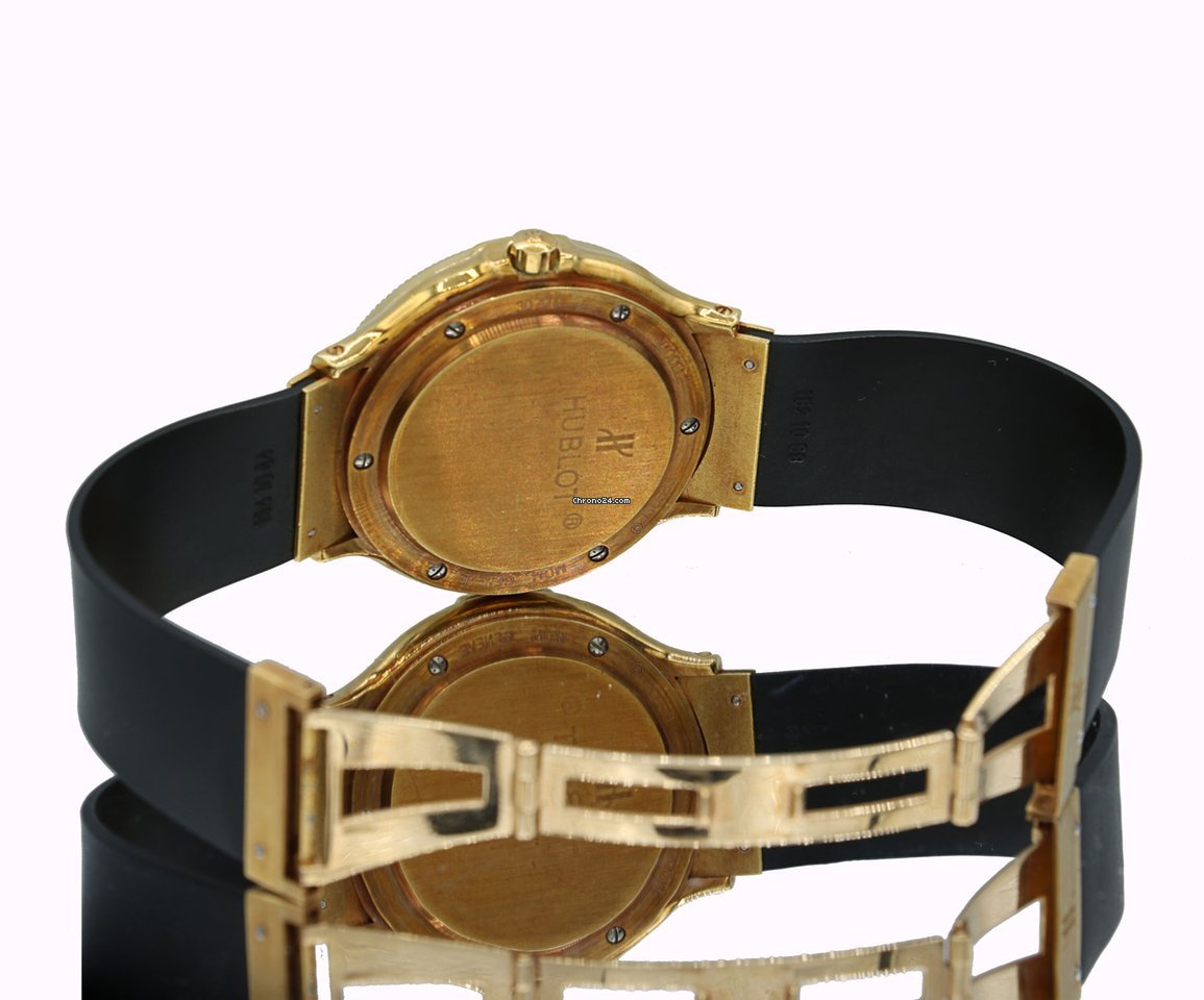 IMG_9081 Hublot Mens watch Unisex Automatic Yellow gold 1553.3 Replica 4