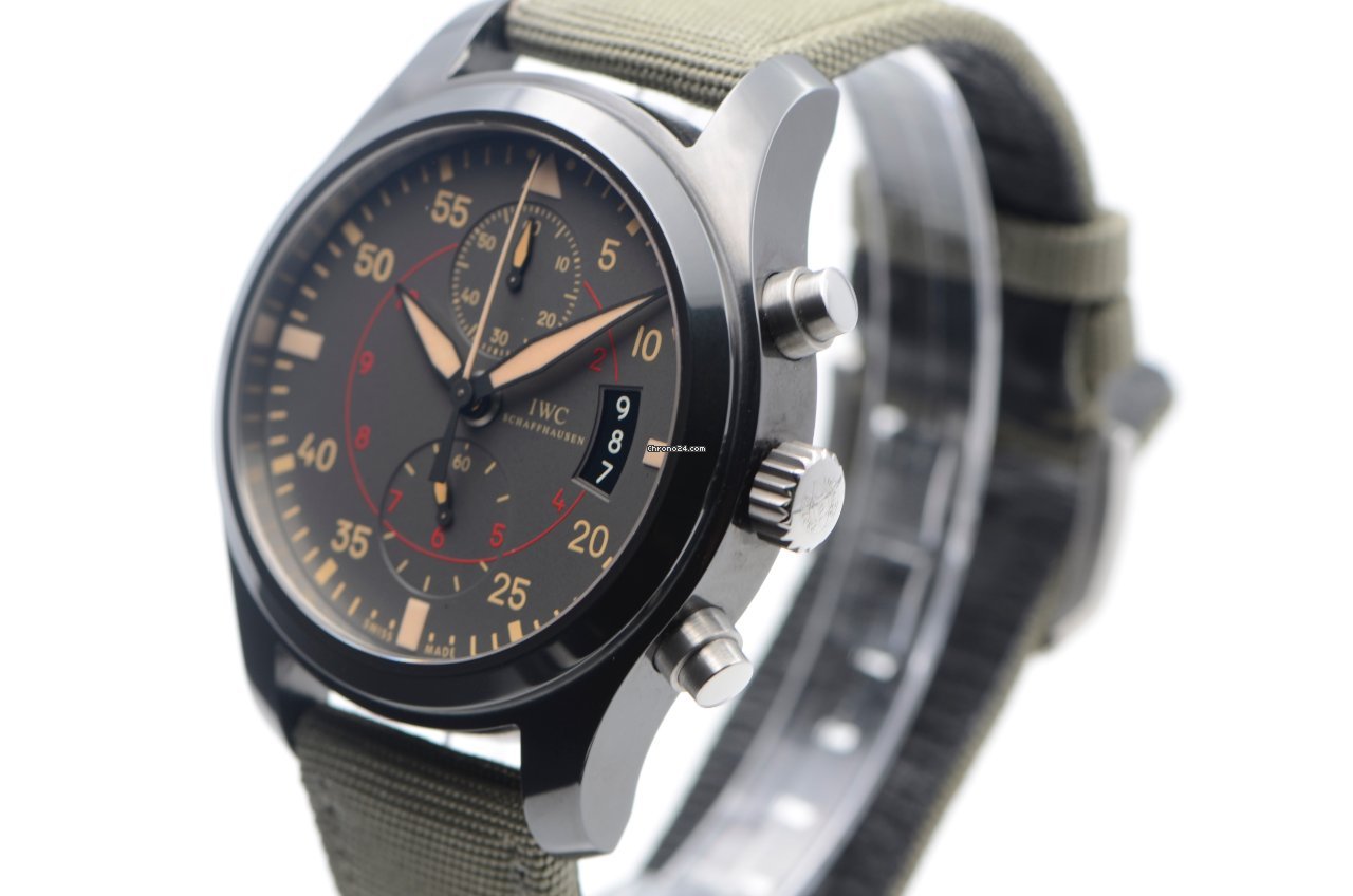 IMG_9081 IWC Pilot Chronograph Top Gun Miramar Mens watch Unisex Automatic Ceramic IW388002 Replica 4