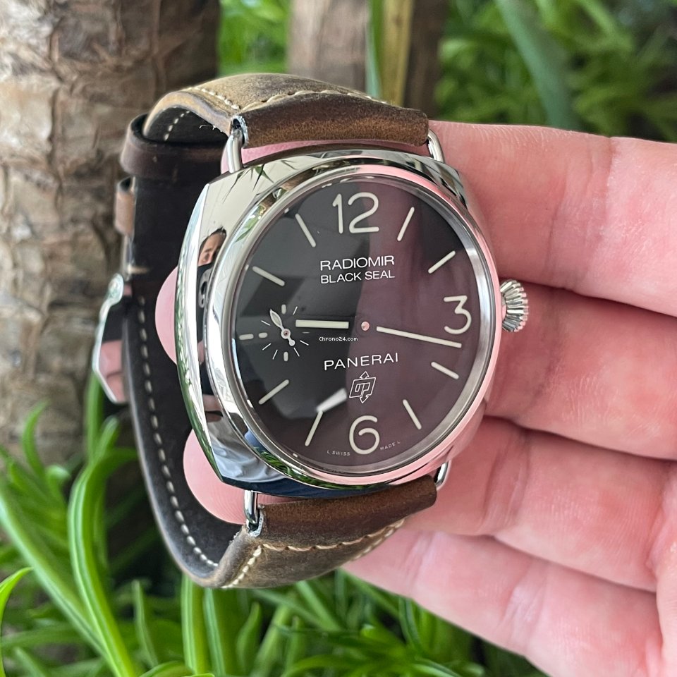IMG_9081 Panerai Radiomir Black Seal Mens watch Unisex Manual winding Steel PAM 00380 Replica 4
