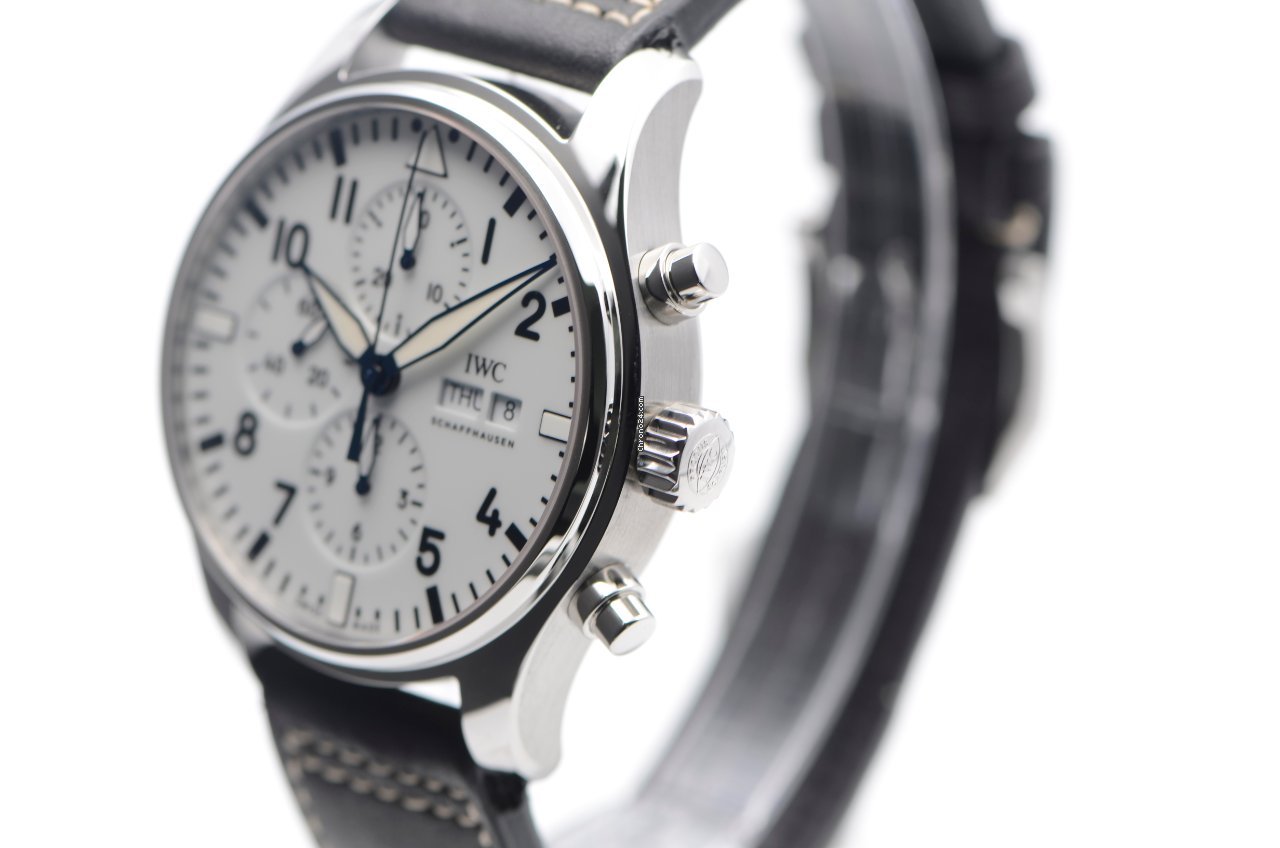 IMG_9081 IWC Pilot Chronograph Mens watch Unisex Automatic Steel IW377725 Replica 4