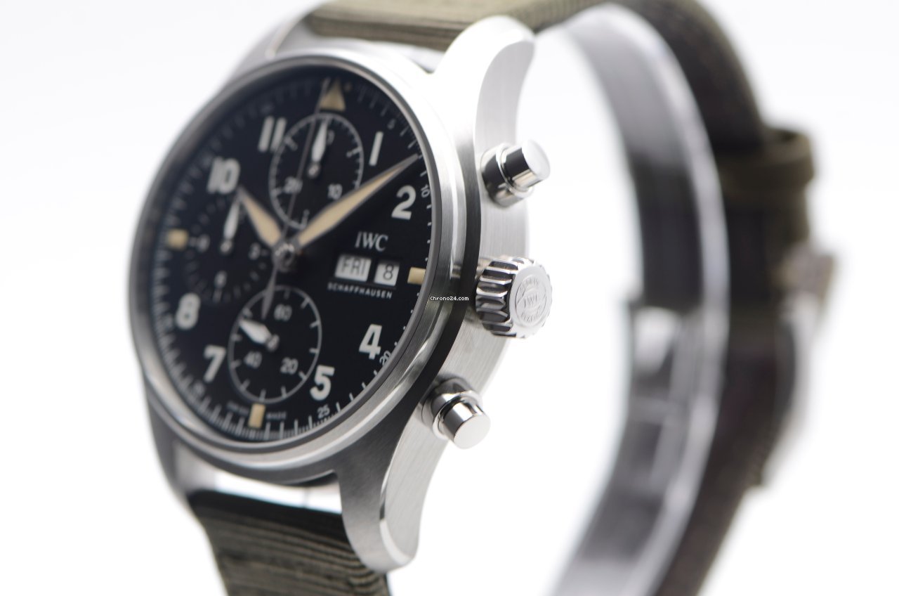 IMG_9081 IWC Pilot Spitfire Chronograph Mens watch Unisex Automatic Steel IW387901 Replica 4