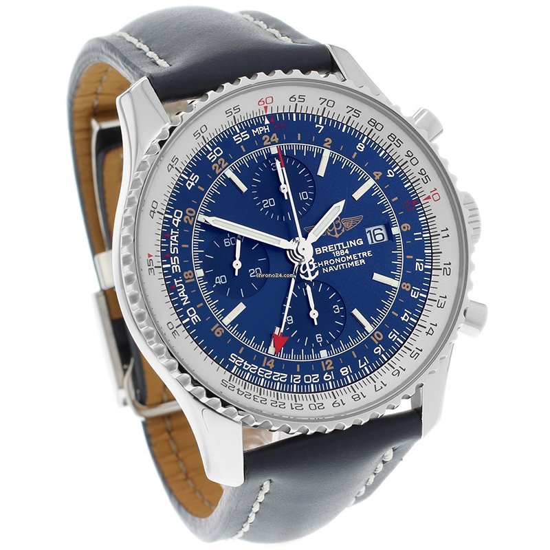 IMG_9081 Breitling Navitimer World Mens watch Unisex Automatic Steel A2432212 B726 Replica 4