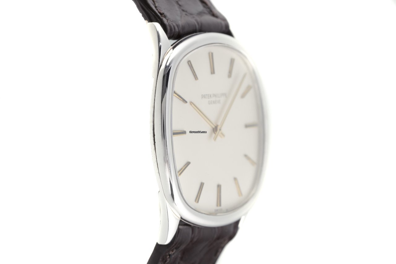 IMG_9081 Patek Philippe Golden Ellipse Mens watch Unisex Manual winding White gold 3644 Replica 4