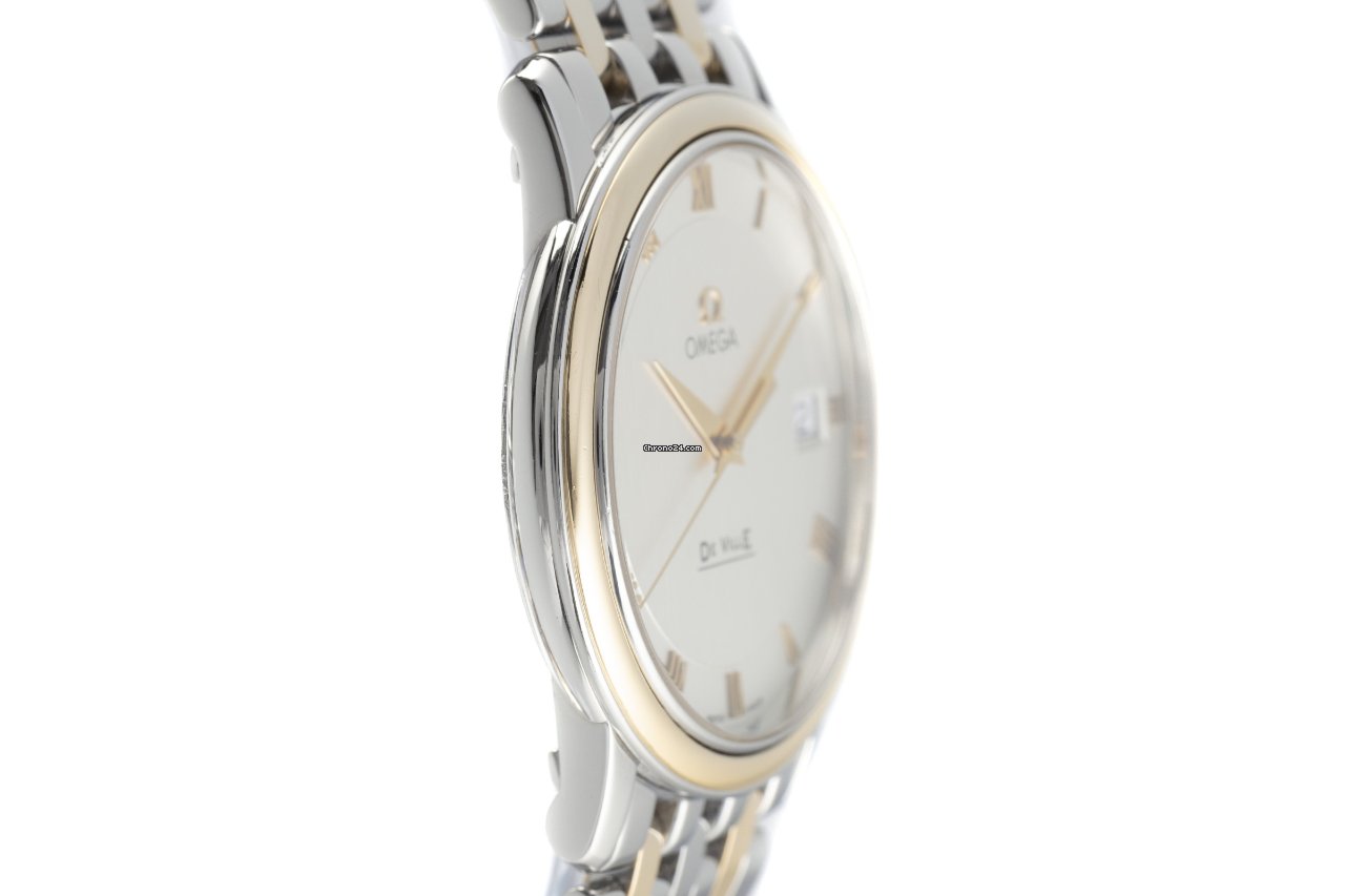 IMG_9081 Omega De Ville Prestige Mens watch Unisex Quartz Gold Steel 4310.32.00 Replica 4