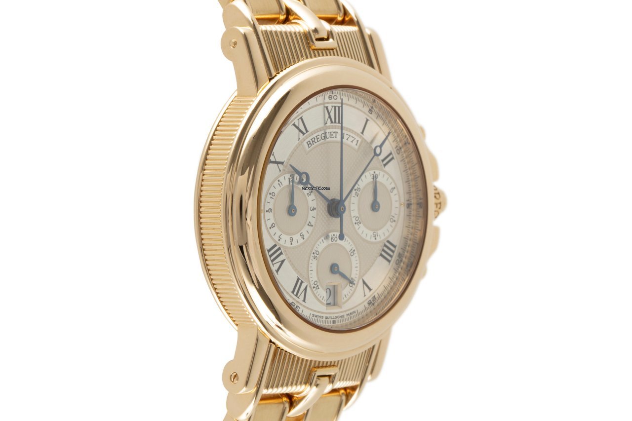 Breguet Marine Mens watch Unisex Automatic Yellow gold 3460BA 12 A90 Replica 4