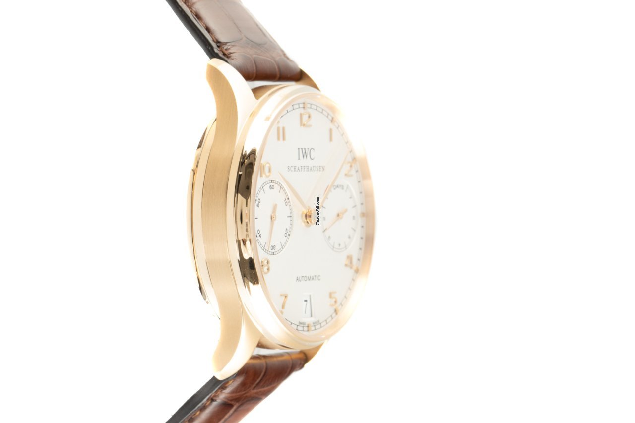 IMG_9081 IWC Portuguese Automatic Mens watch Unisex Automatic Yellow gold 5001 Replica 4
