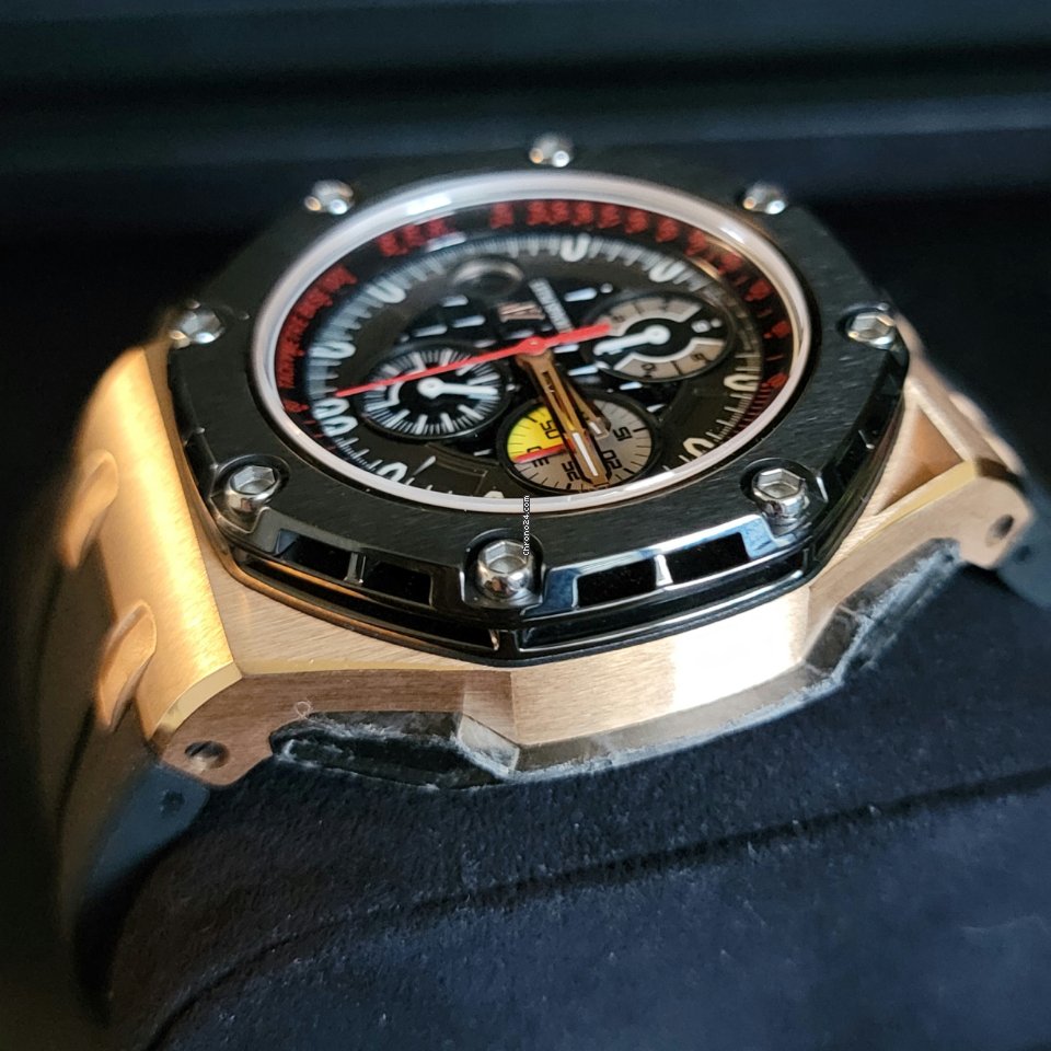 IMG_9081 Audemars Piguet Royal Oak Offshore Grand Prix Mens watch Unisex Automatic Rose gold 26290RO.OO.A001VE.01 Replica 4