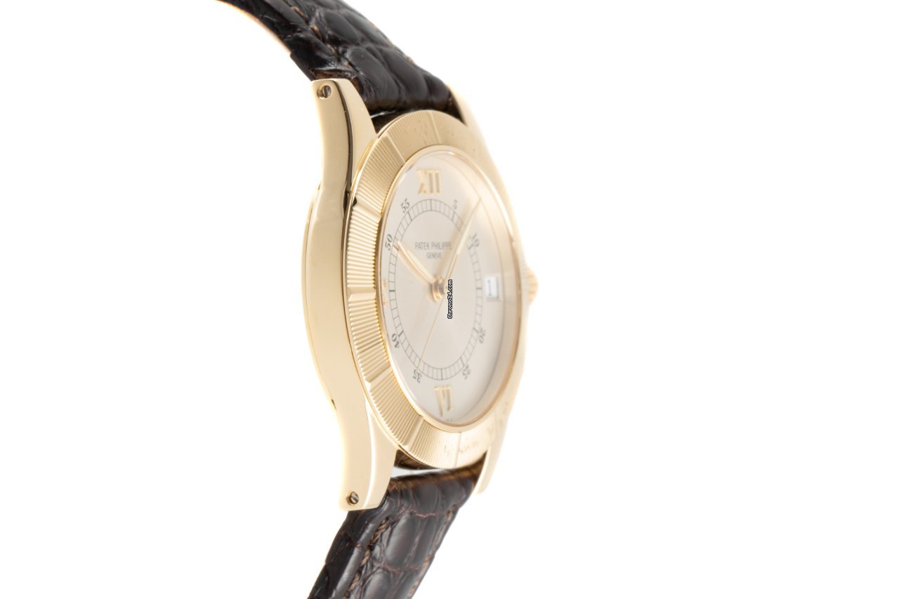 IMG_9081 Patek Philippe Neptune Mens watch Unisex Automatic Yellow gold 5081 Replica 4