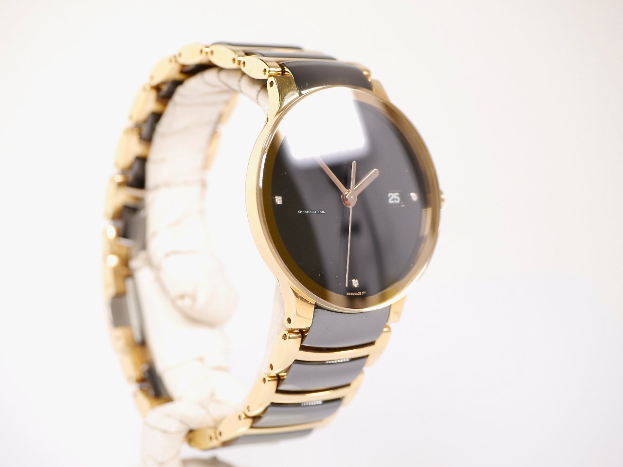 IMG_9081 Rado Centrix Mens watch Unisex Quartz Steel R30554712 Replica 4