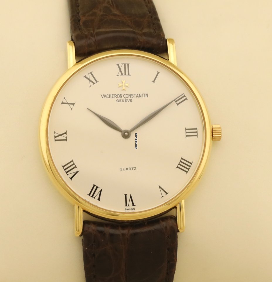IMG_9081 Vacheron Constantin Patrimony Mens watch Unisex Quartz Yellow gold 74002 Replica 4