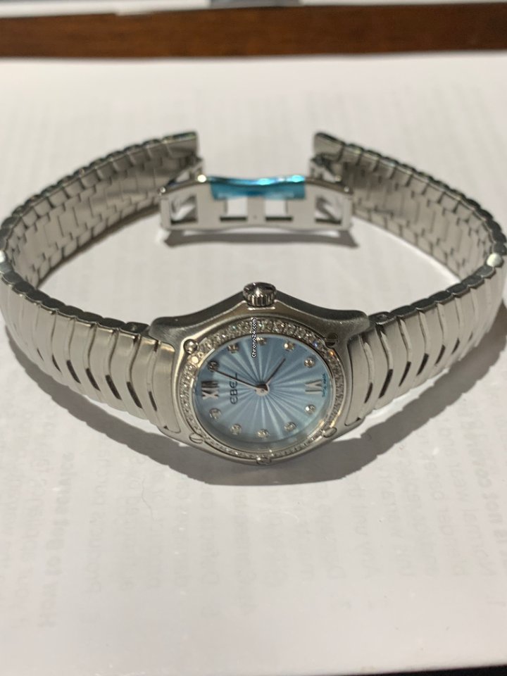 IMG_9081 Ebel Wave Womens watch Quartz Steel 1216270 Replica 4