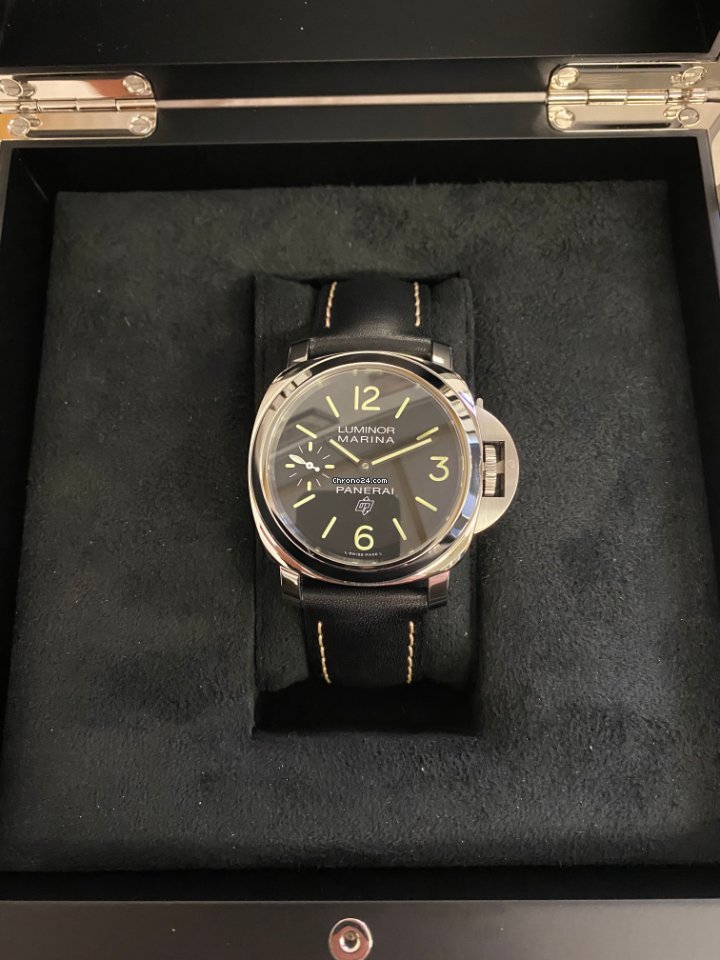 IMG_9081 Panerai Luminor Marina Mens watch Unisex Manual winding Steel PAM 00776 Replica 4