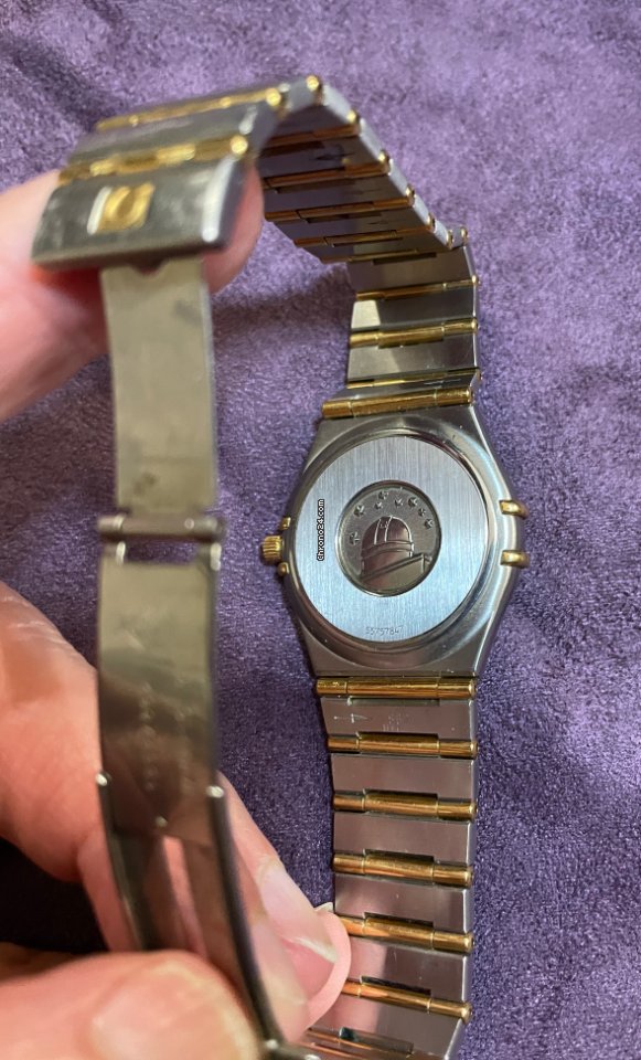 IMG_9081 Omega Constellation Day-Date Mens watch Unisex Quartz Gold Steel 3961070 Replica 4