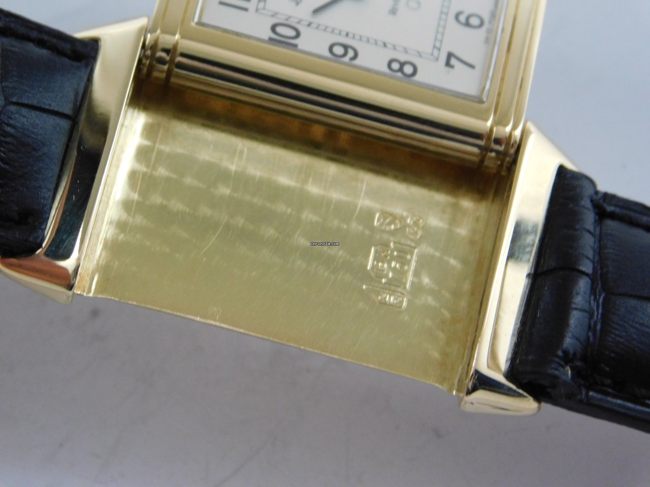 IMG_9081 Jaeger-LeCoultre Reverso Classique Mens watch Unisex Quartz Yellow gold 140.007.1 Replica 4
