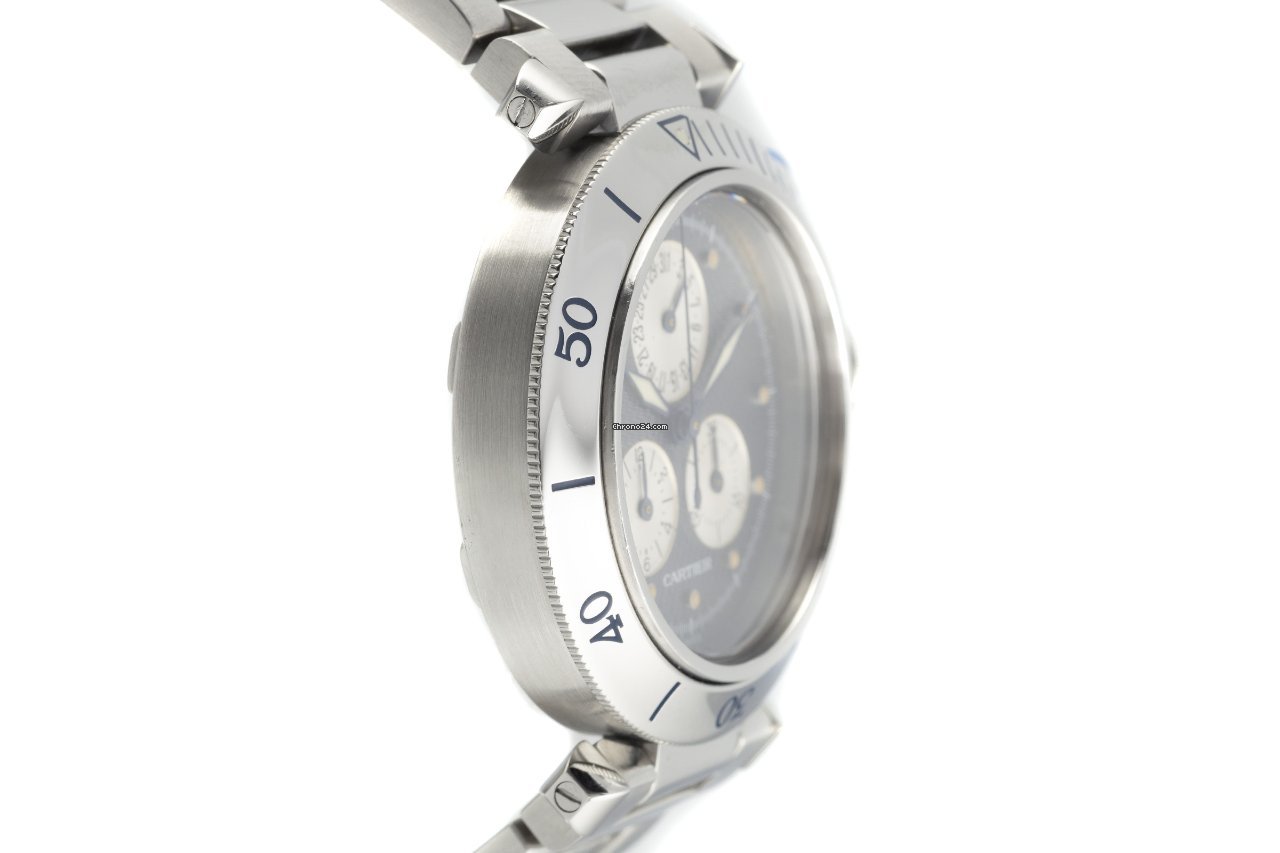 IMG_9081 Cartier Pasha Mens watch Unisex Quartz Steel 1352 Replica 4