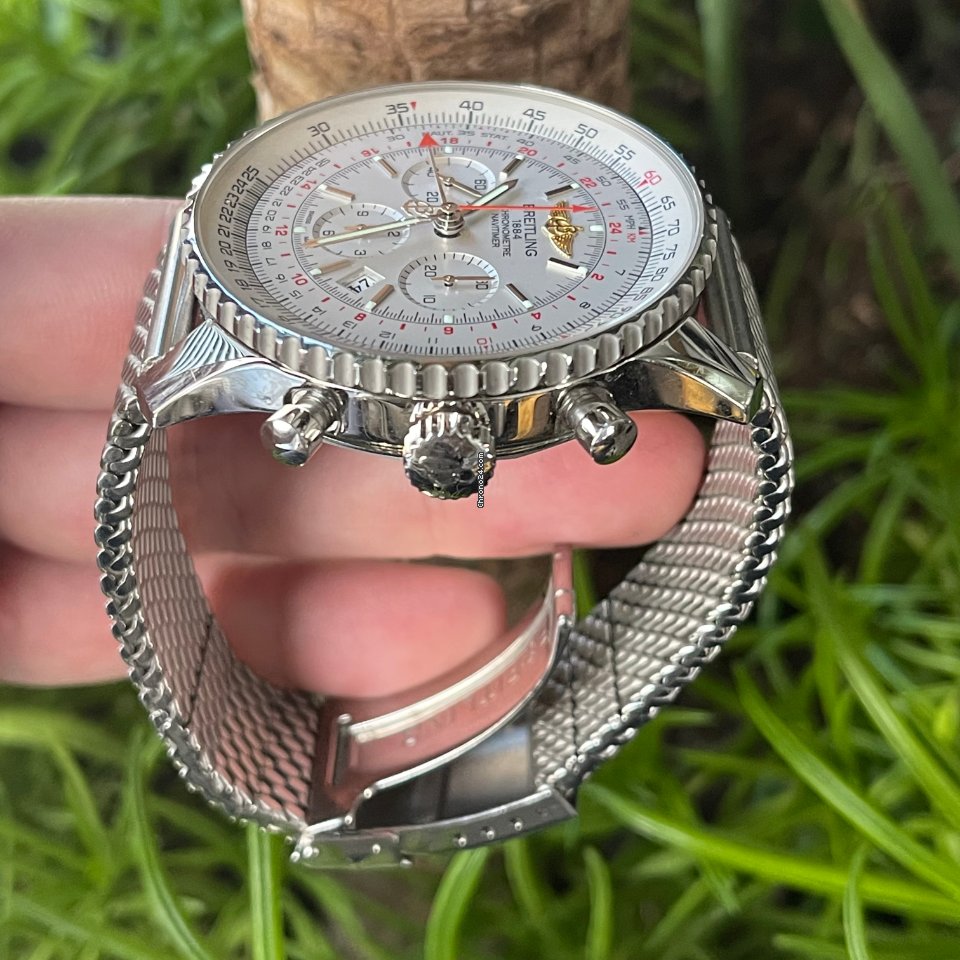 Breitling Navitimer GMT Mens watch Unisex Automatic Steel AB044121.G783.443A Replica 4