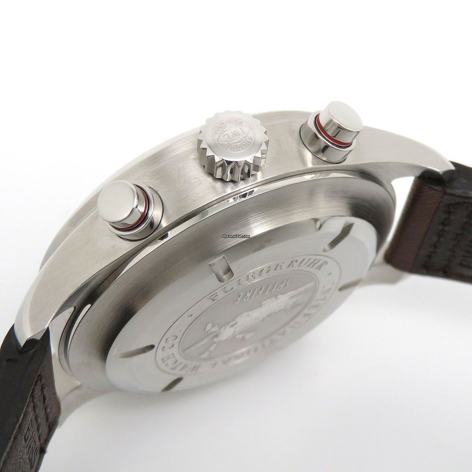 IWC Pilot Double Chronograph Mens watch Unisex Automatic Steel IW371802 Replica 4