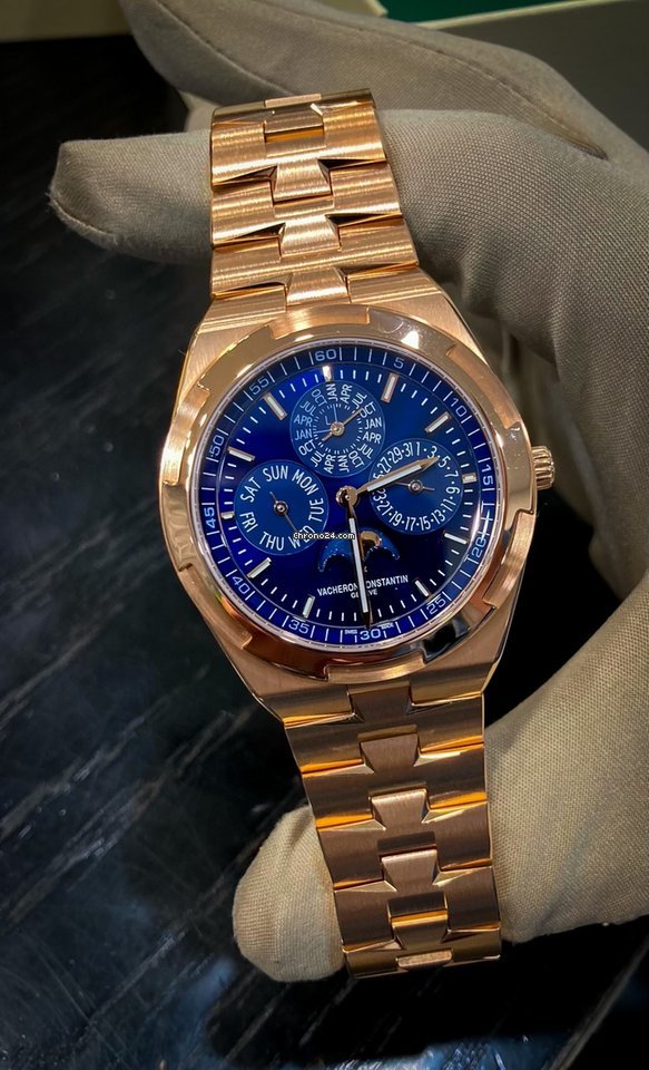 IMG_9081 Vacheron Constantin Overseas Mens watch Unisex Automatic Rose gold 4300V 120R-B509 Replica 4