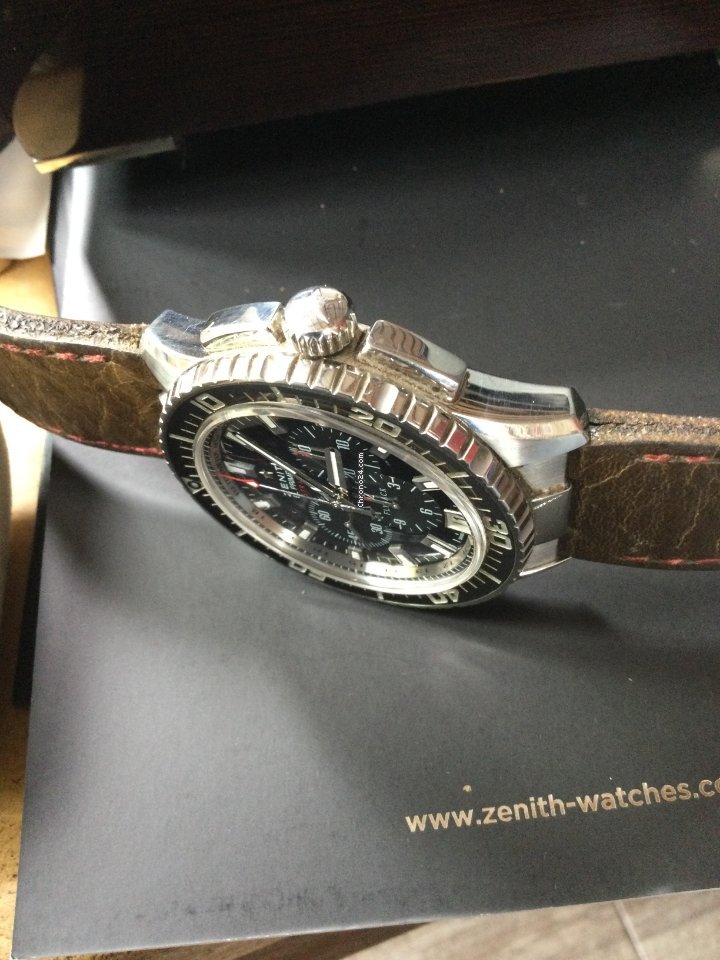 IMG_9081 Zenith El Primero Stratos Flyback Mens watch Unisex Automatic Steel 03.2060.405 21.C714 Replica 4