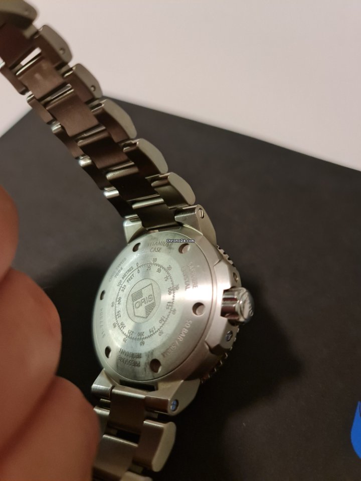 IMG_9081 Oris Aquis Titan Mens watch Unisex Automatic Titanium 01 743 7664 7253-07 8 26 75PEB Replica 4