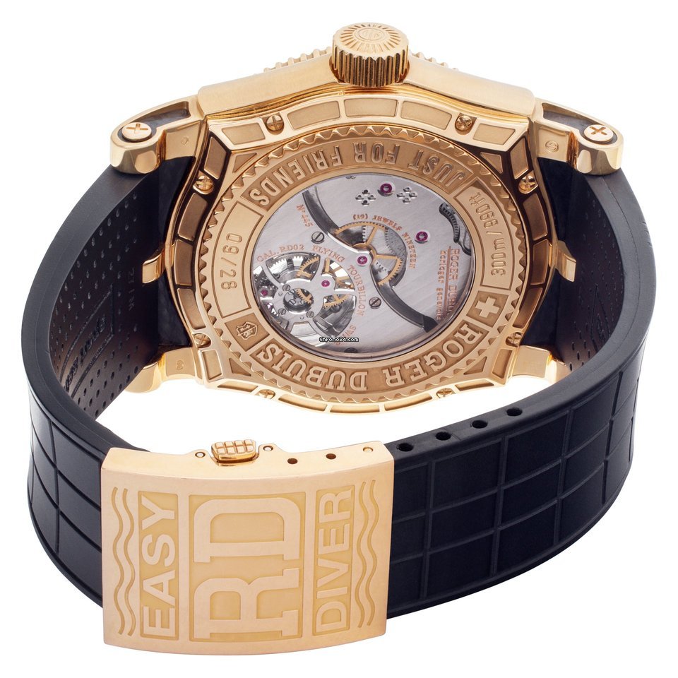 IMG_9081 Roger Dubuis Easy Diver Mens watch Unisex Manual winding Rose gold SE48 02 5 K9.53 Replica 4