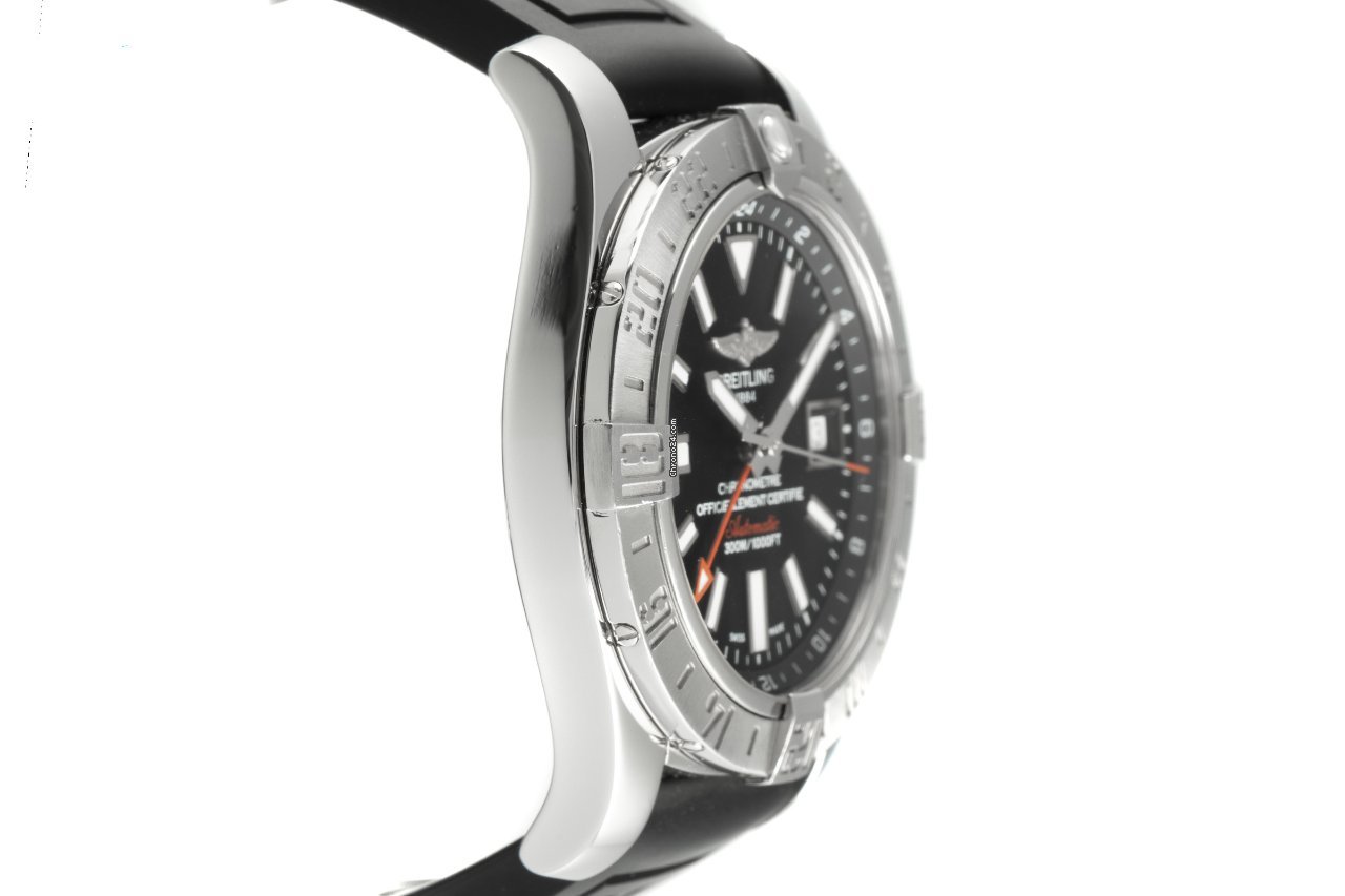 IMG_9081 Breitling Avenger II GMT Mens watch Unisex Automatic Steel A32390 Replica 4