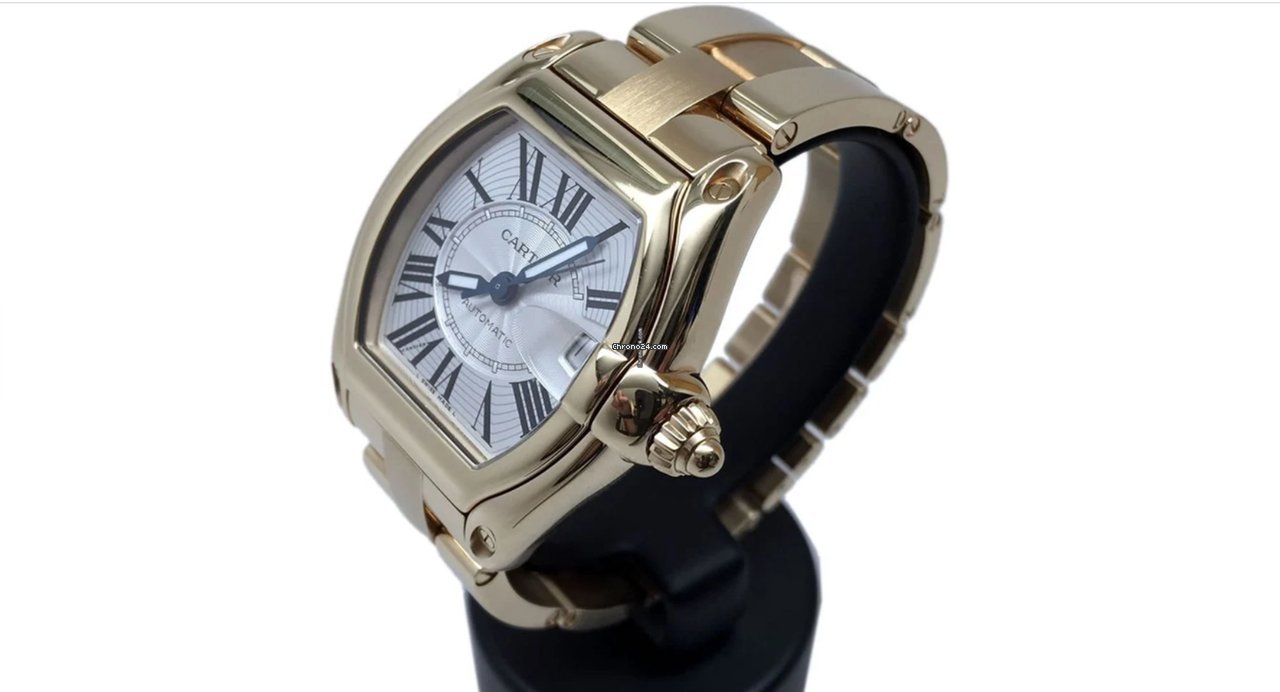IMG_9081 Cartier Roadster Mens watch Unisex Automatic Yellow gold 252410609CE Replica 4