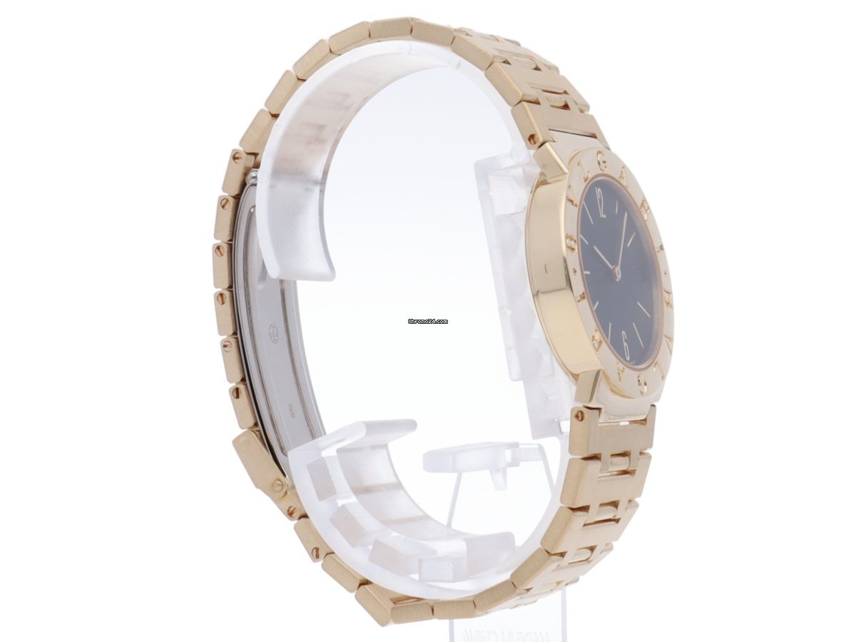IMG_9081 Bulgari Bulgari Mens watch Unisex Quartz Yellow gold BB30GGD Replica 4