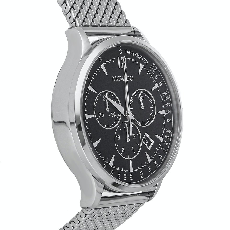 IMG_9081 Movado Circa Mens watch Unisex Quartz Steel 0606803 Replica 4