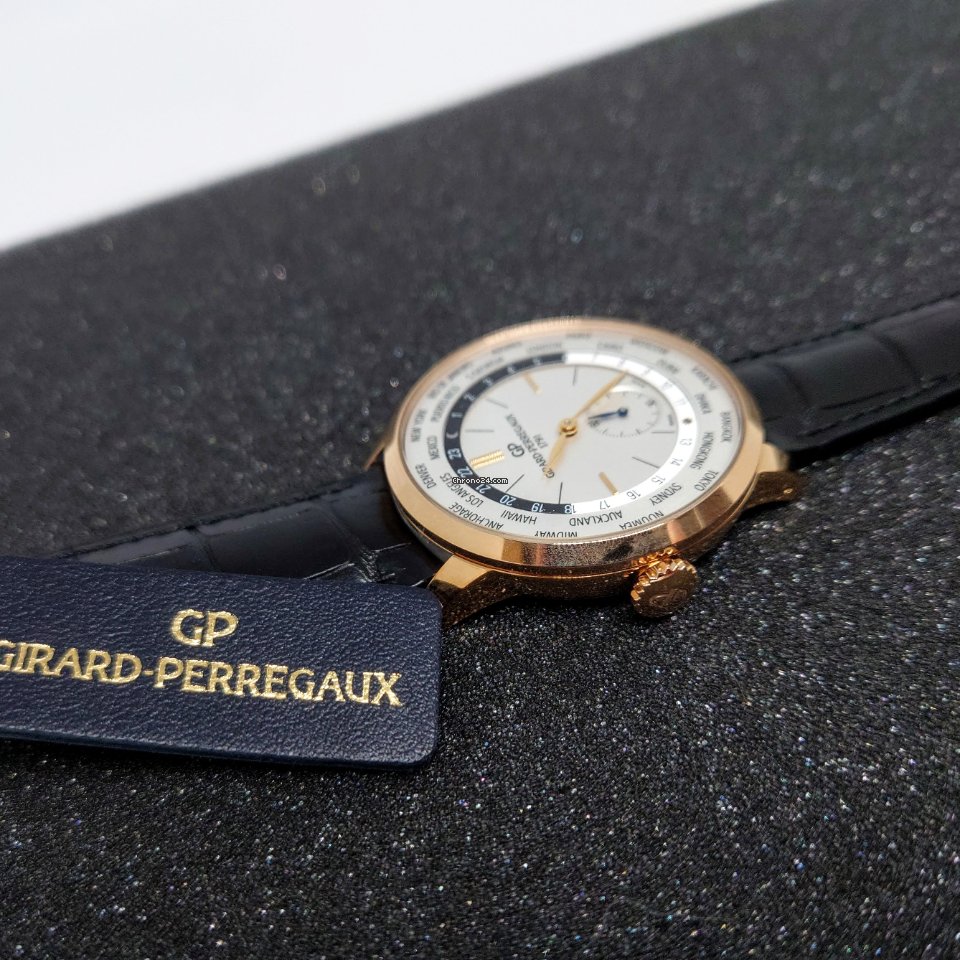 IMG_9081 Girard Perregaux 1966 Mens watch Unisex Automatic Rose gold 49557-52-131-BB6C Replica 4