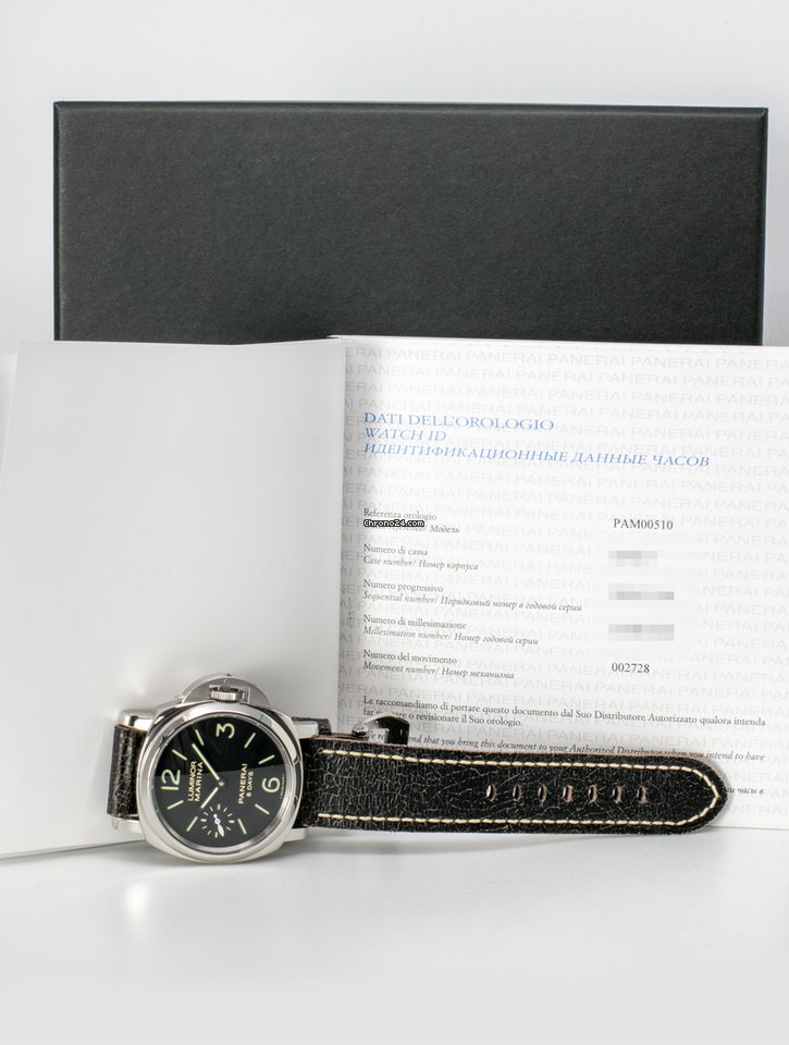 IMG_9081 Panerai Luminor Marina 8 Days Mens watch Unisex Automatic Steel PAM00510 Replica 4