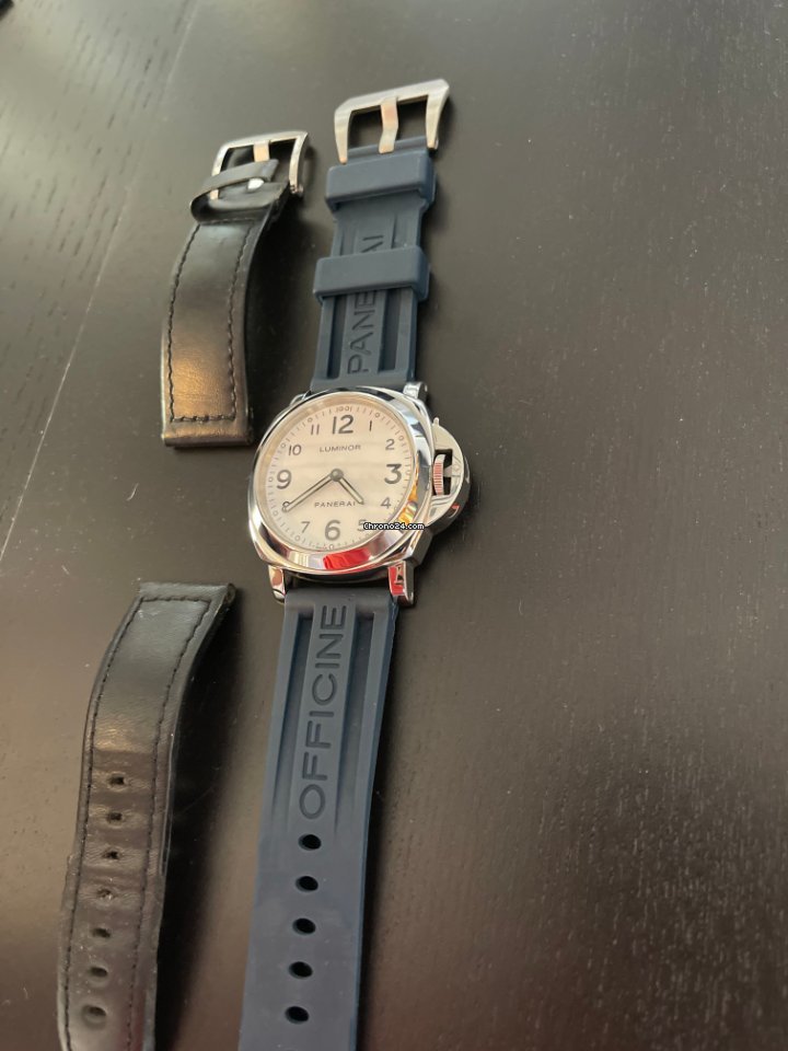 IMG_9081 Panerai Luminor Base Mens watch Unisex Manual winding Steel PAM 00010 Replica 4