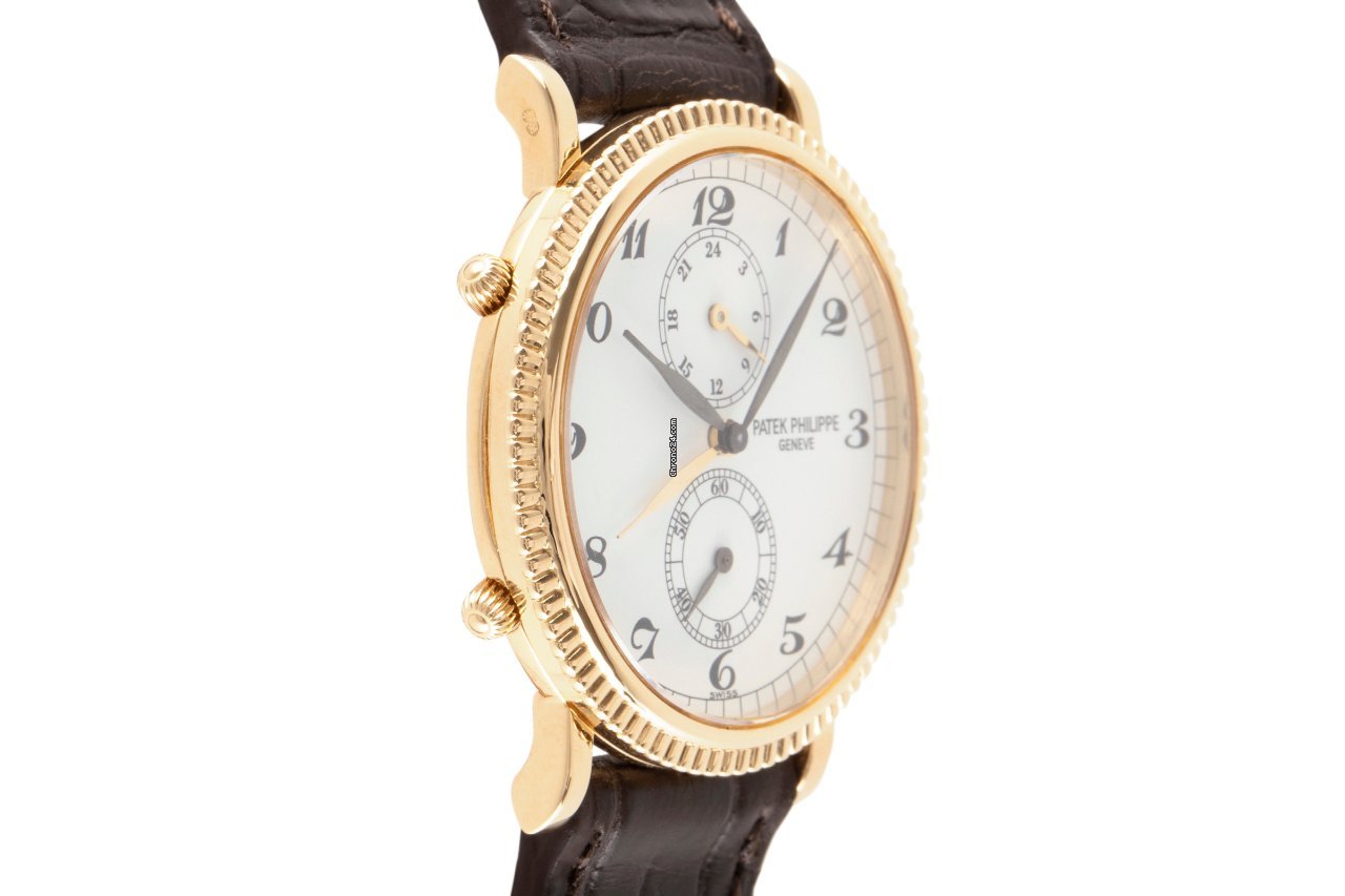 IMG_9081 Patek Philippe Travel Time Mens watch Unisex Manual winding Yellow gold 5034 Replica 4