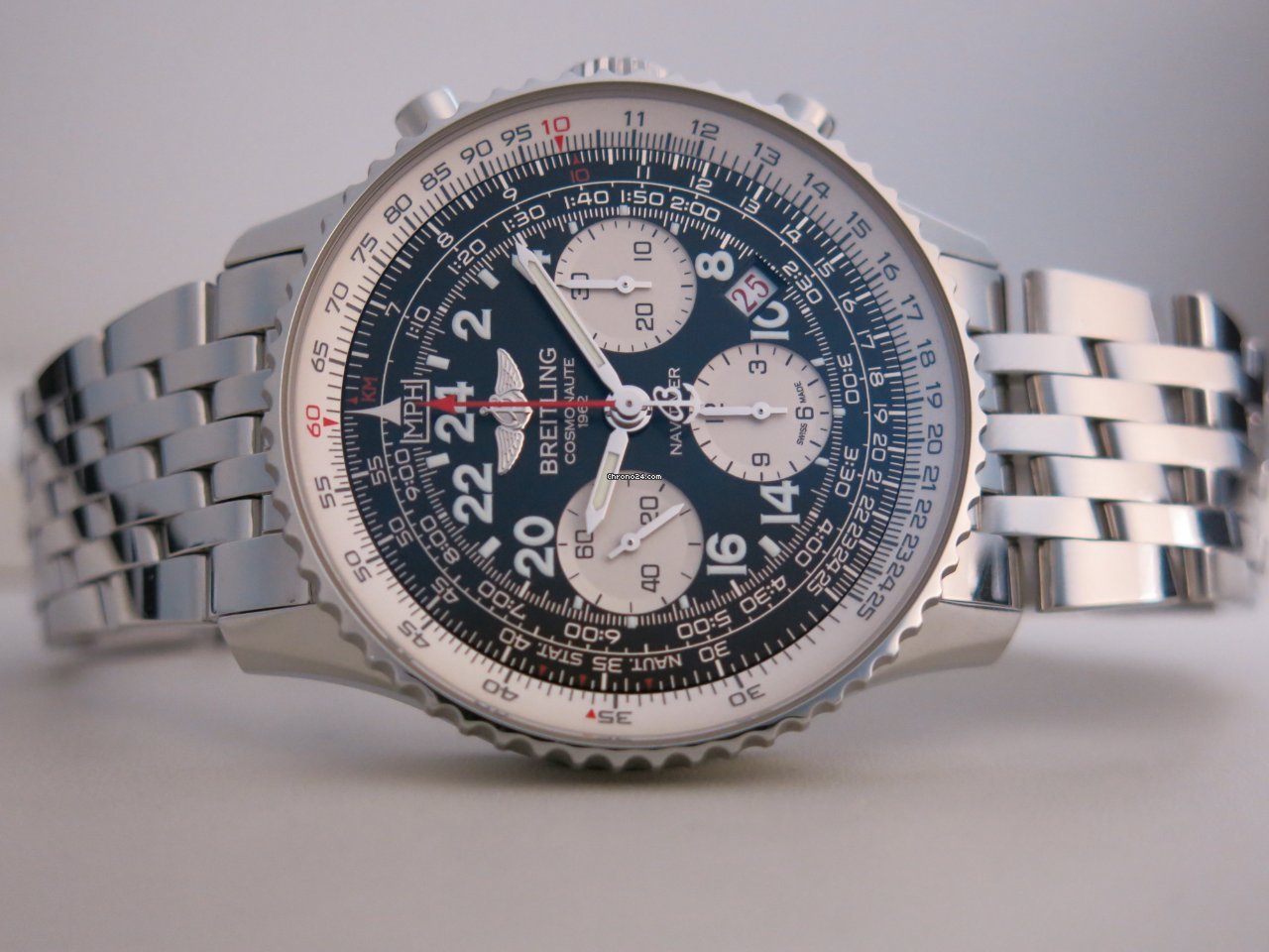 IMG_9081 Breitling Navitimer Cosmonaute Mens watch Unisex Manual winding Steel AB021012 BB59 Replica 4