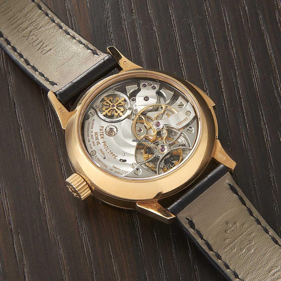 IMG_9081 Patek Philippe Minute Repeater Mens watch Unisex Manual winding Yellow gold 3939 Replica 4