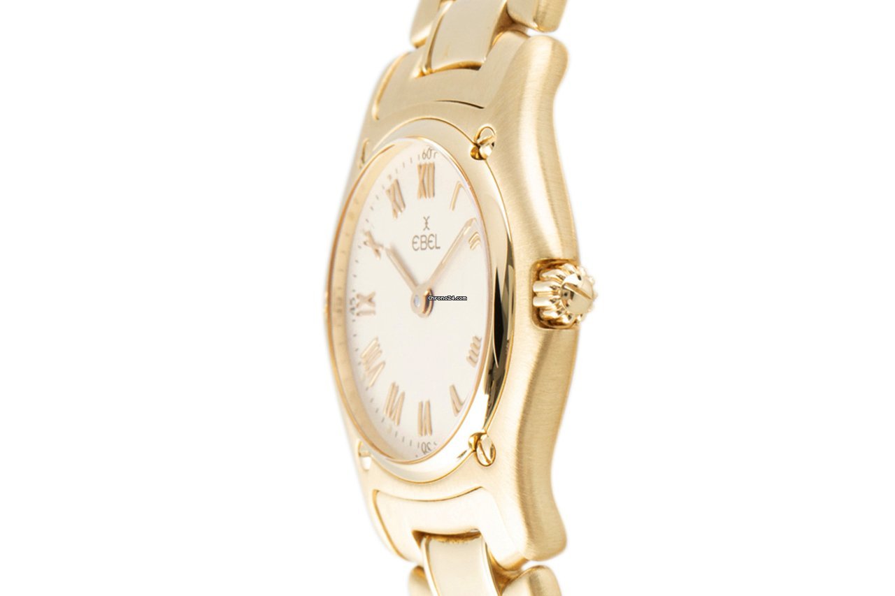 IMG_9081 Ebel 1911 Womens watch Quartz Yellow gold 888901 Replica 4