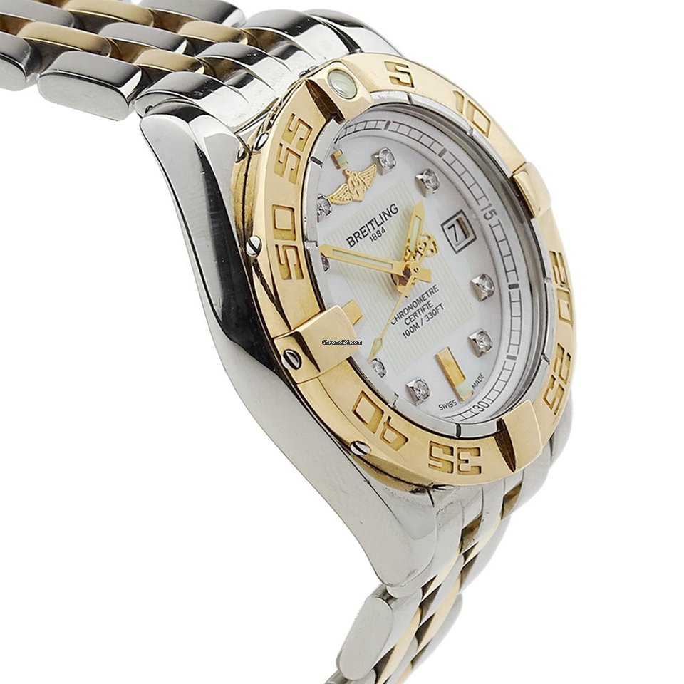 Breitling Galactic 32 Womens watch Quartz Gold Steel C71356L2 Replica 4